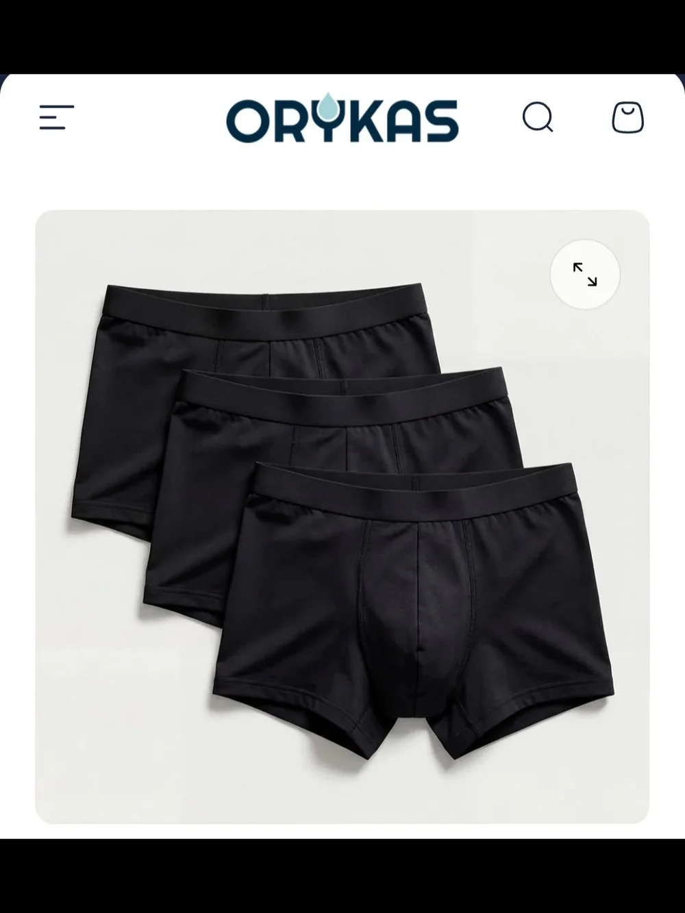 NWT Ryka Black Men's Boxer Briefs - 4-Pack